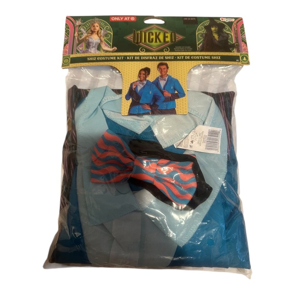 Wicked Shiz Costume Kit with Bow Tie Size 14+